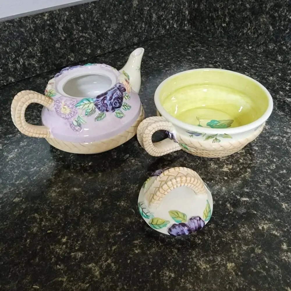 Tracy Porter Cottage Rose Tea for One Never Used